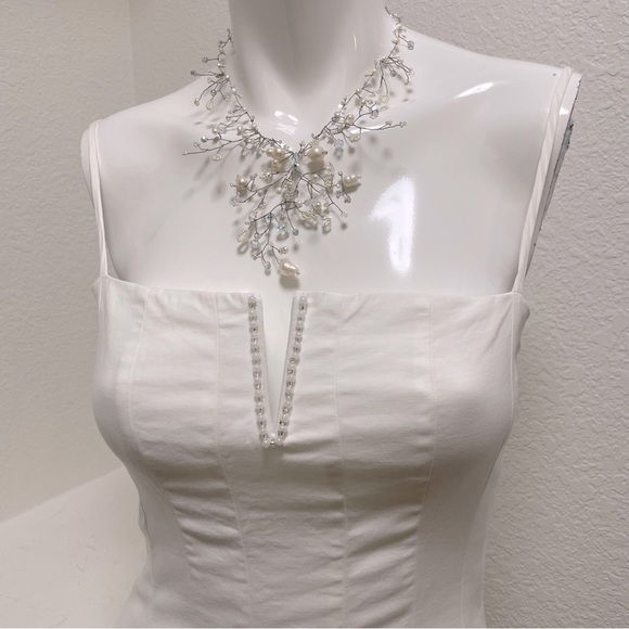 Whimsicle Wedding Vine Necklace & Earring Set | Custom Handmade | One of a kind - Picture 6 of 6